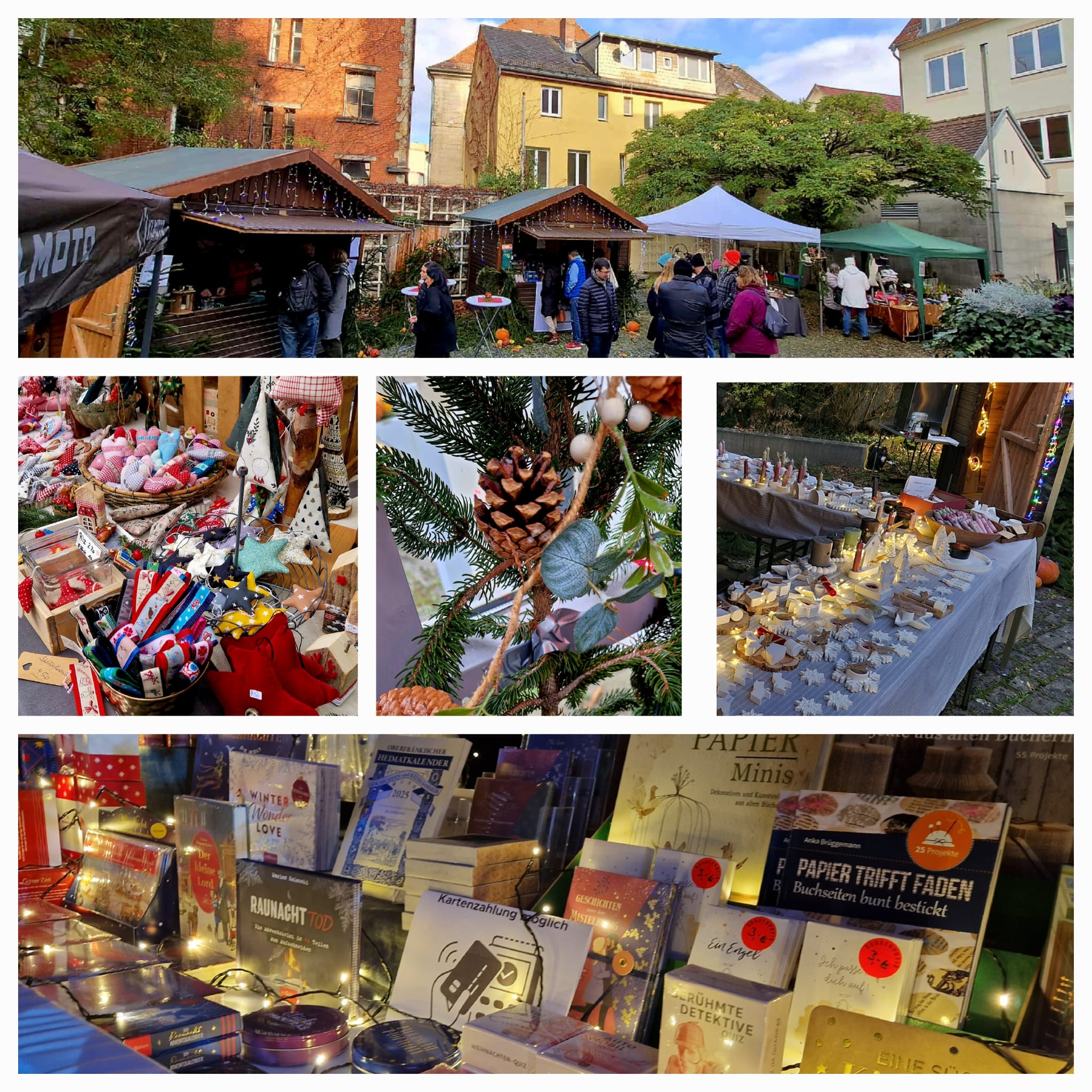 Collage aus Eindrücken vom Herbstmarkt 2024